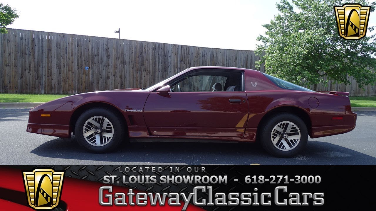 1985 Pontiac Firebird Trans Am   Gateway Classic Cars St. Louis  #7706