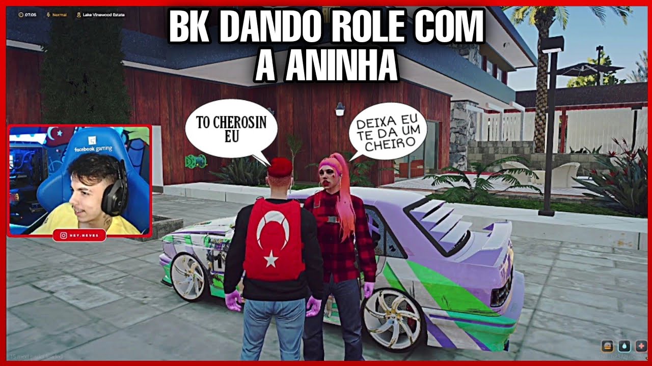 BK DANDO ROLE COM A ANINHA &bull; GTA RP