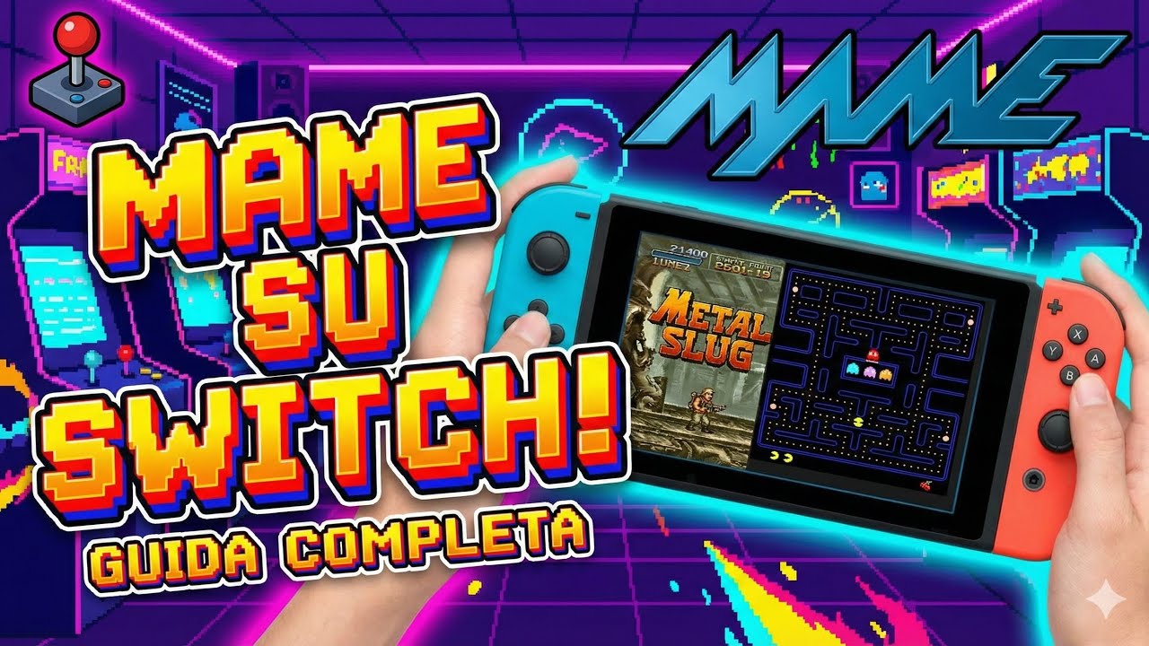 MODIFICA NINTENDO SWITCH HOMEBREW  - MAME E GIOCHI ARCADE! #nintendo #nintendoswitch