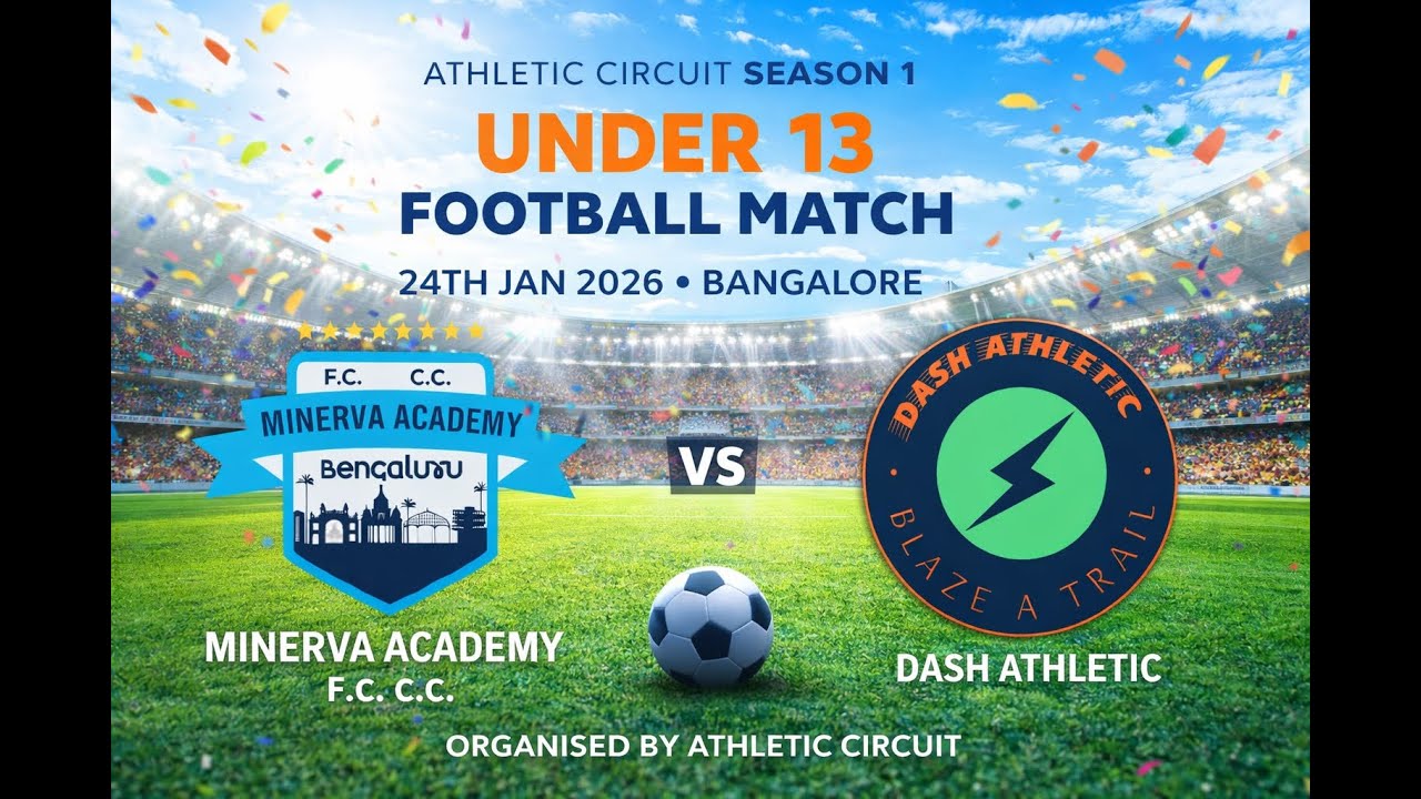 Under 13 Football Match Full Replay | Minerva Academy vs Dash Athletic | Athletic Circuit Season 1 |