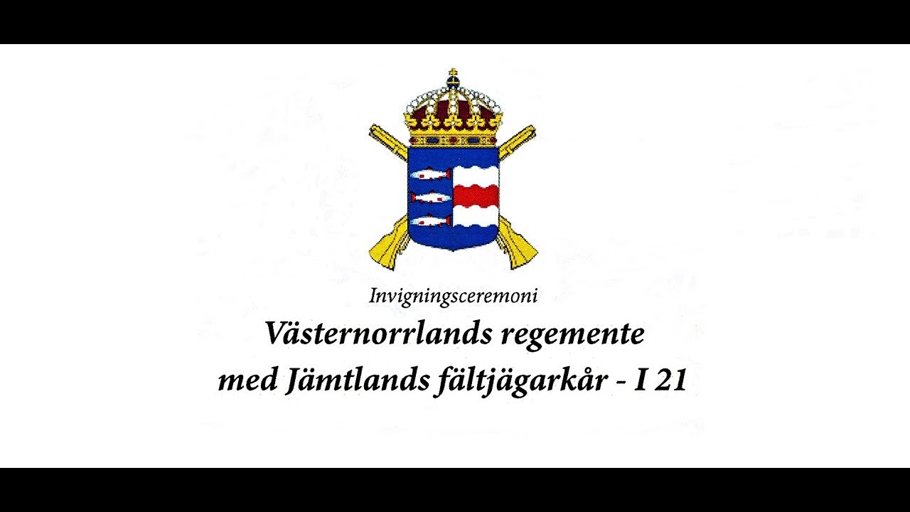 Återinvigning av I 21 i Sollefteå 2022-01-16