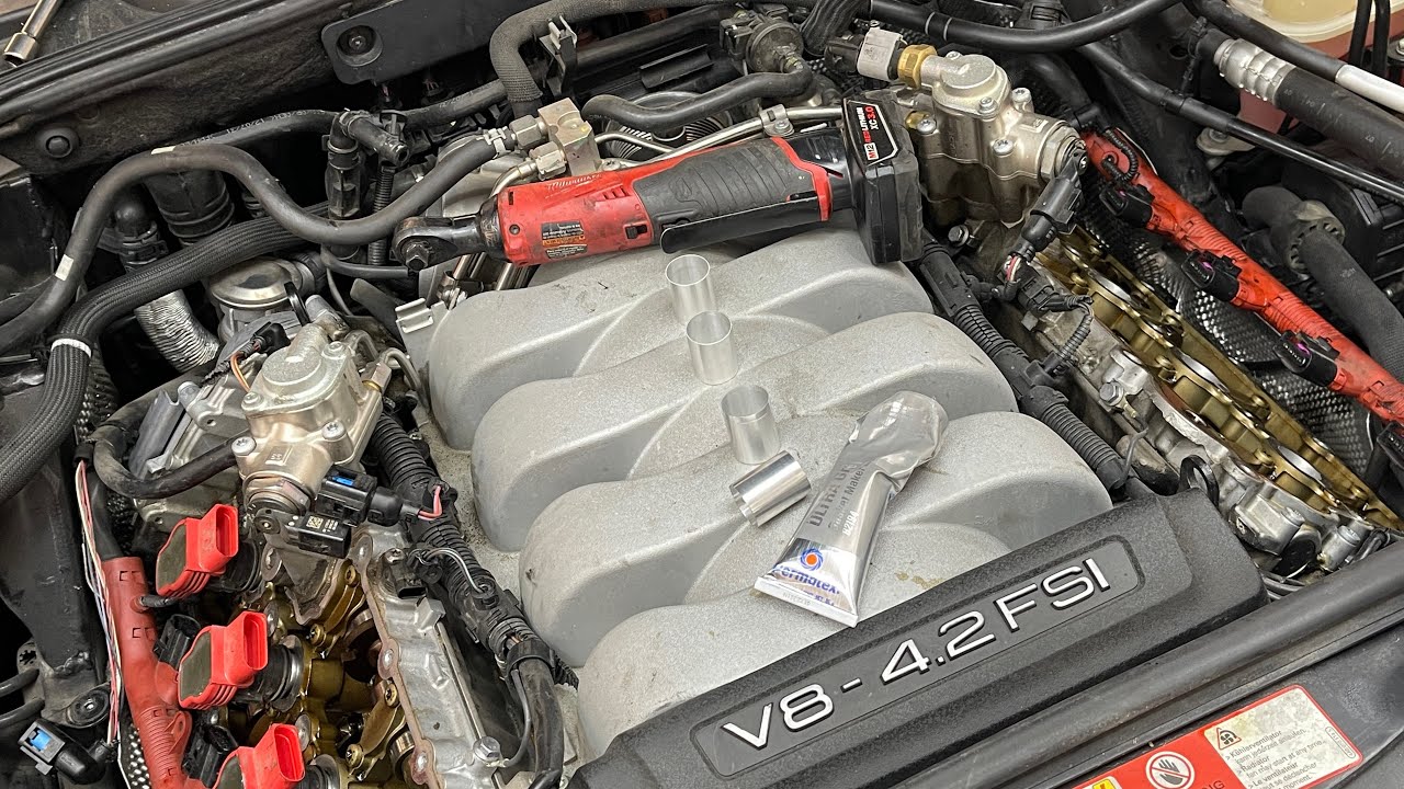 2007 Audi A8L P0024 P0300 random misfire codes, valve cover and cam girdle oil leaks 4.2 V8
