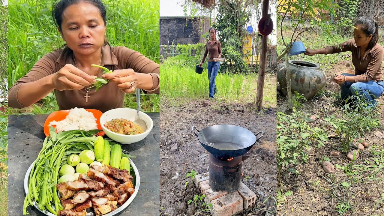 បុកម្ទេសសាច់ជ្រូកបំពង