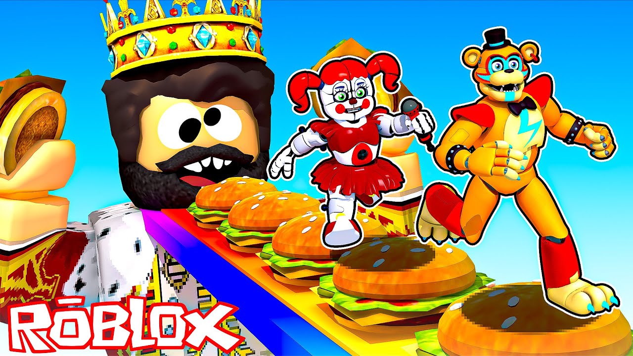 Super Fat Guy EATS Circus Baby and Glamrock Freddy in ROBLOX