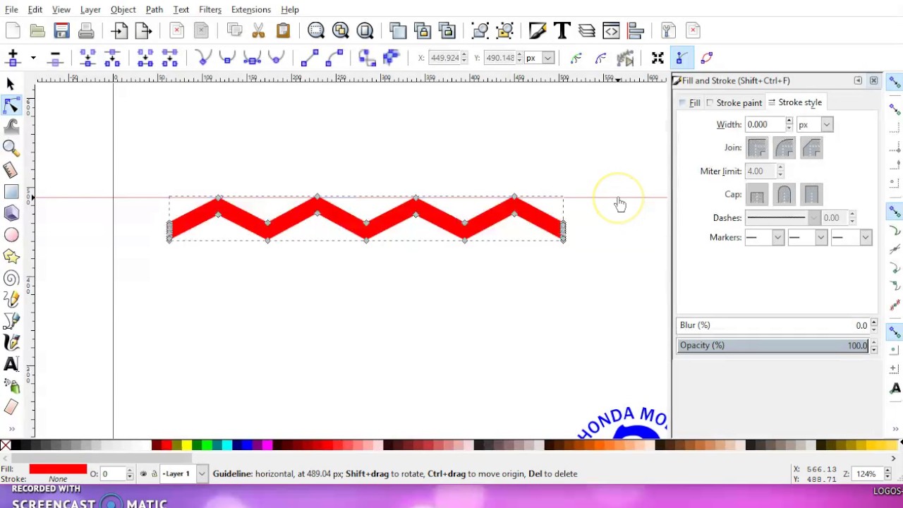 Making a zig zag or chevron pattern