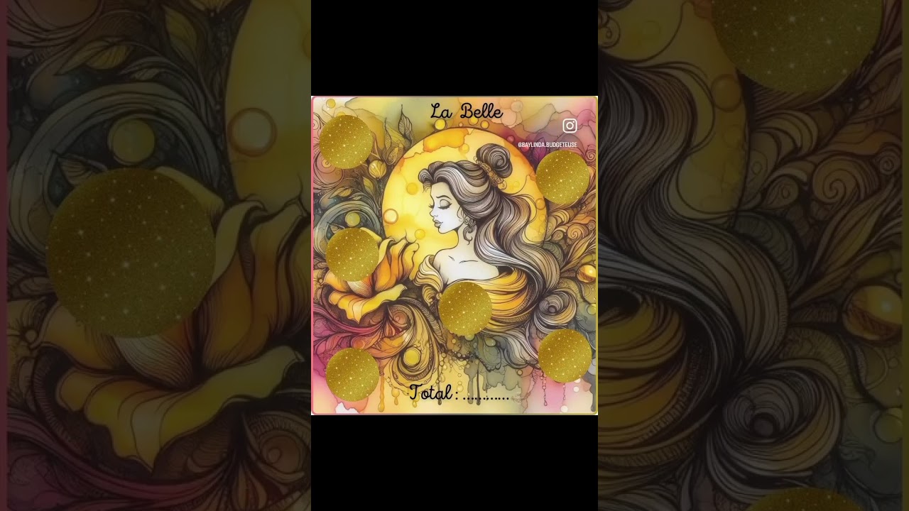 Collection la Belle et la b&ecirc;te #enveloppesbudg&eacute;taires #cashenvelopebudget #enveloppebudget 🥀