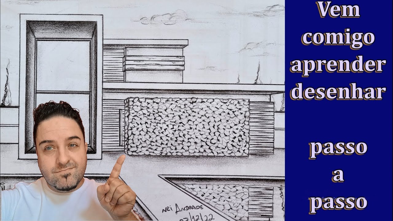 Como Desenhar Casa Moderna - Aprenda a Desenhar Casas do Zero. Acompanhe passo a passo
