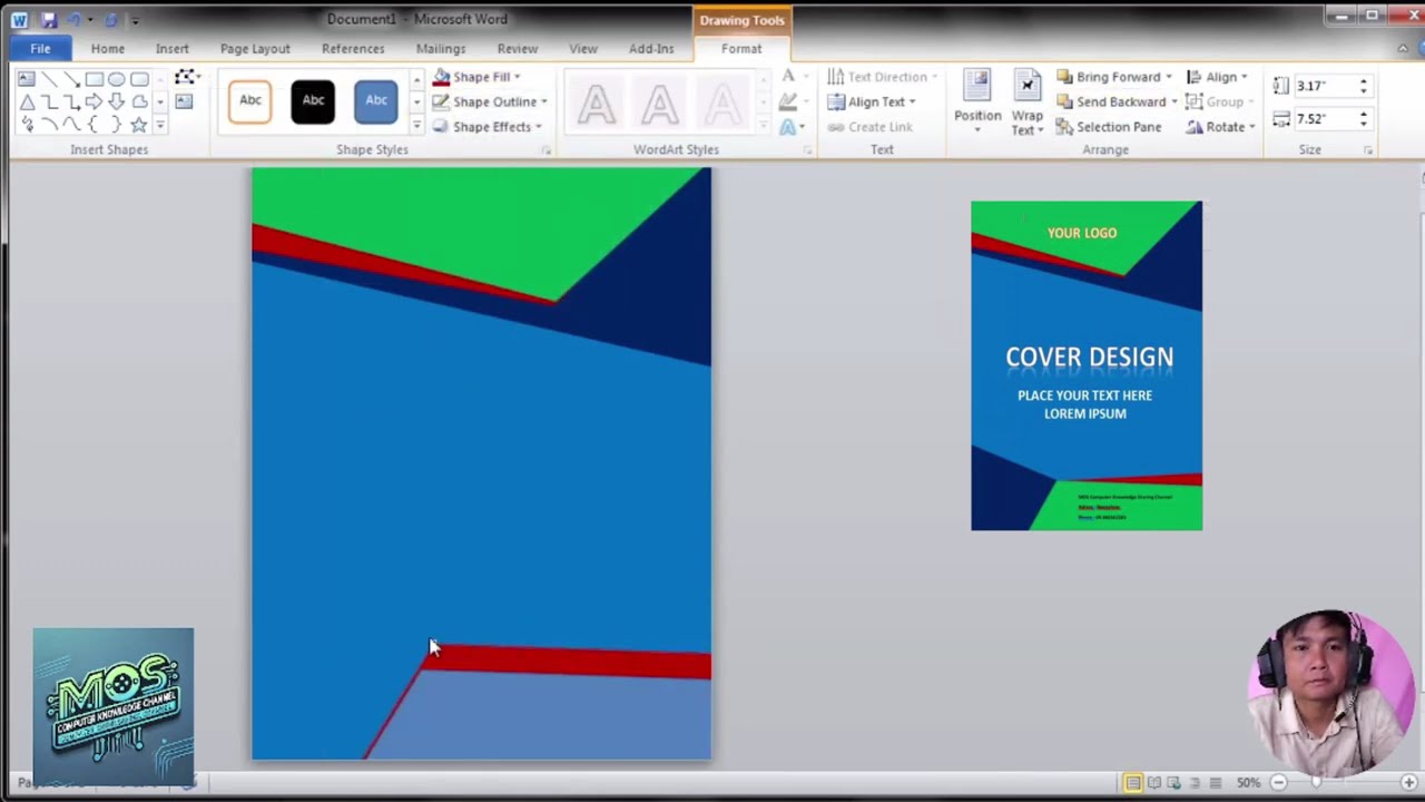 MicroSoft Word နဲ့ Cover လွယ်ကူဆုံး ဖန်တီးနည်း
