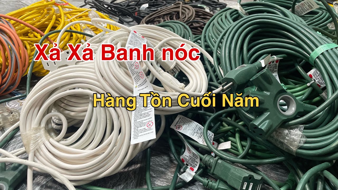 Xả xả hàng cuối năm dây điện châu âu, tai nghe monter, quạt kẹp tích điện, bóng điện thông minh