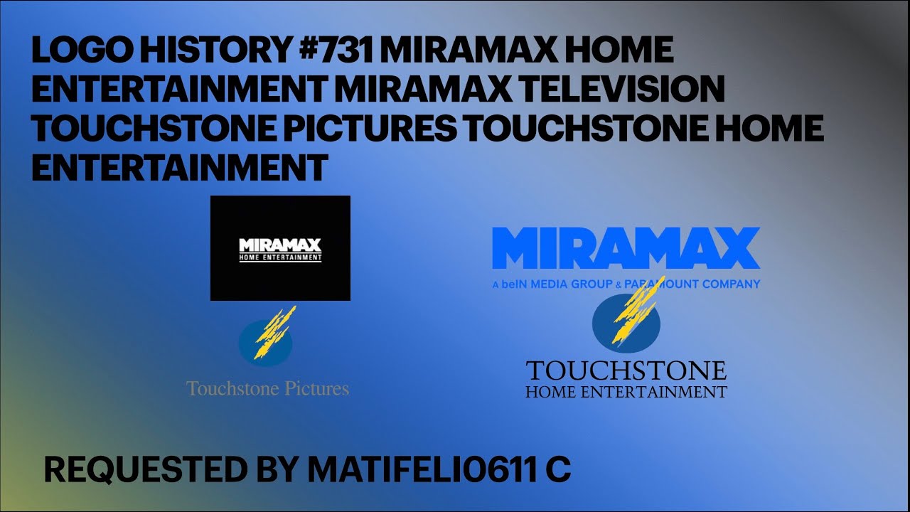 Logo History #731 Miramax Home Entertainment Miramax Television Touchstone Pictures
