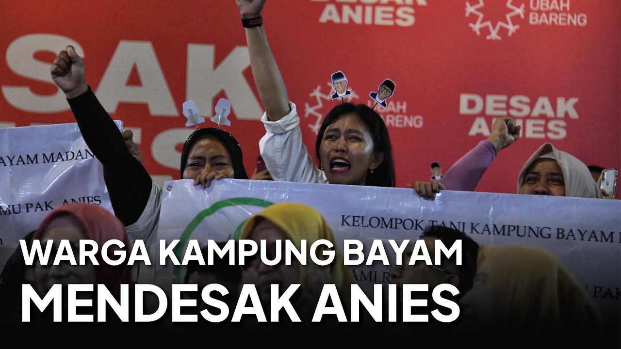 Warga Kampung Bayam Mendesak Anies