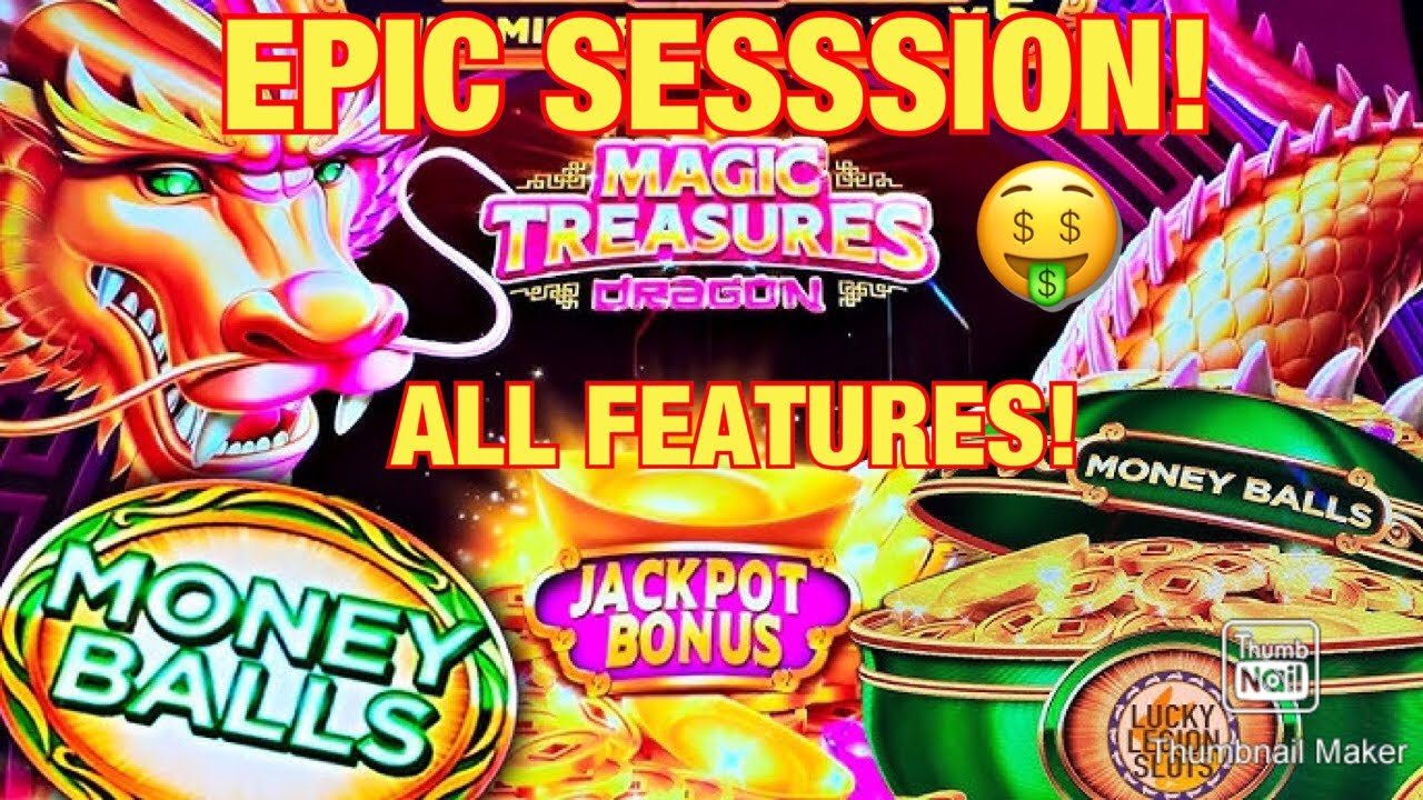 Going for lots of Money Balls on Magic Treasures Dragon and getting multiple Big Wins over 100x!