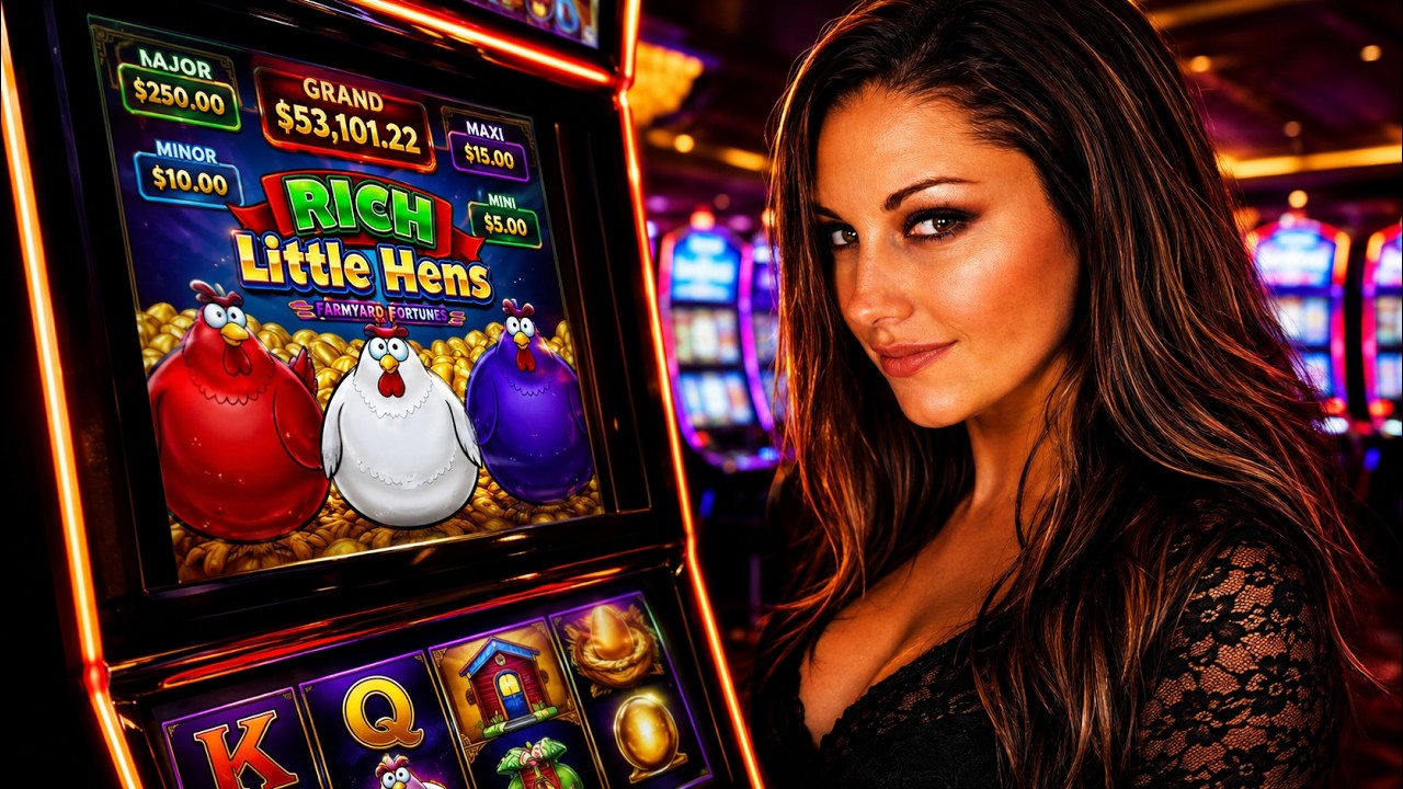 Rich Little Hens🐔Win or Bust?🎰#casino #slotscasinogames #casino #slot #money 