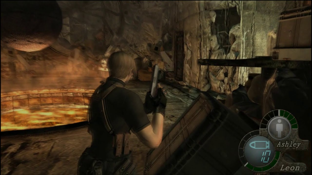 RE4 Wrecking ball room (5-2) no damage in one knife slash