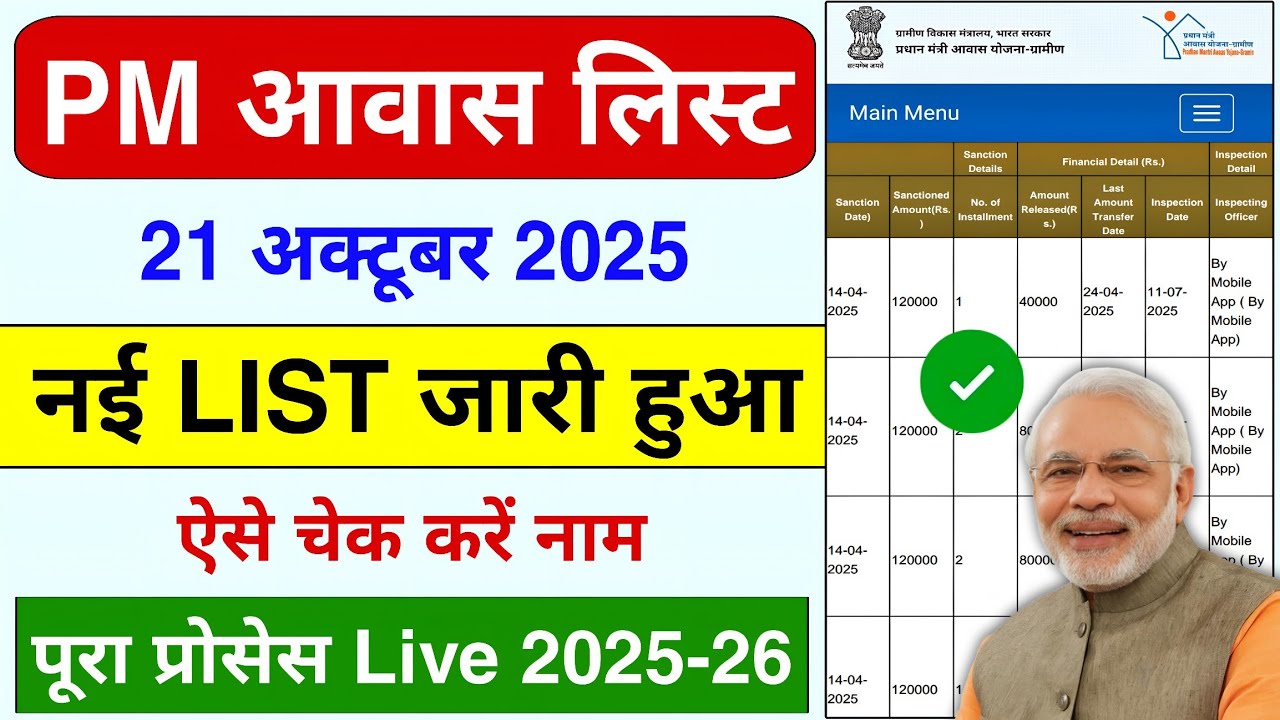 PM Awas Yojana Gramin List 2025-26 🔥 | pm Awas Yojana new list kaise check Kare| Awas New List 2025