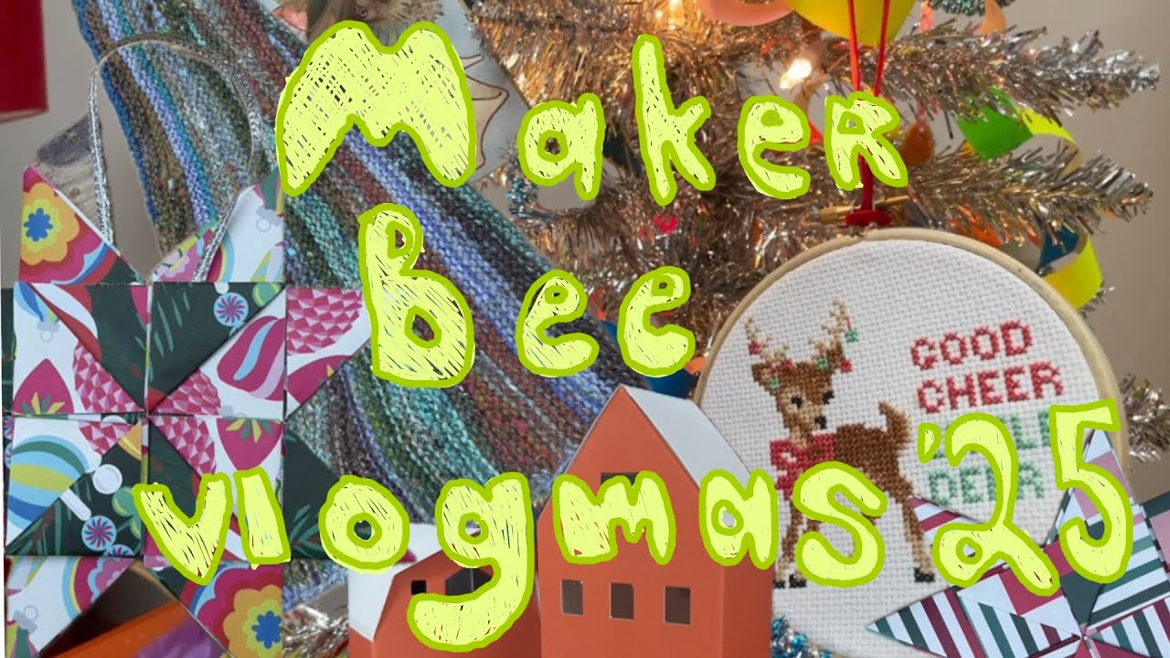 Days 4-9! Paper crafts, Bird trading cards, hanging out with pals! Make Bee Vlogmas 2025