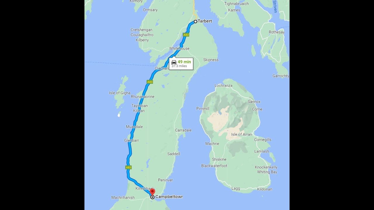 The Kintyre 66 -  Part 1 - Tarbert to Campbeltown, Argyll & Bute,  Scotland