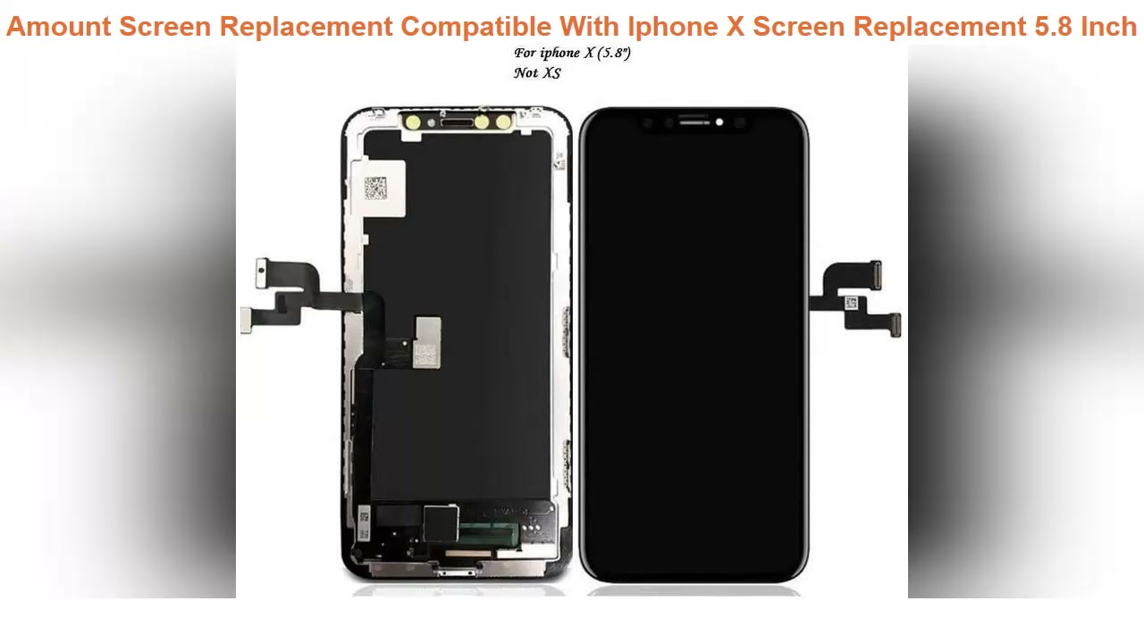 Screen Replacement Compatible With Iphone X Screen Replacement 5.8 Inch (Model A1865 A1901 A1902) T