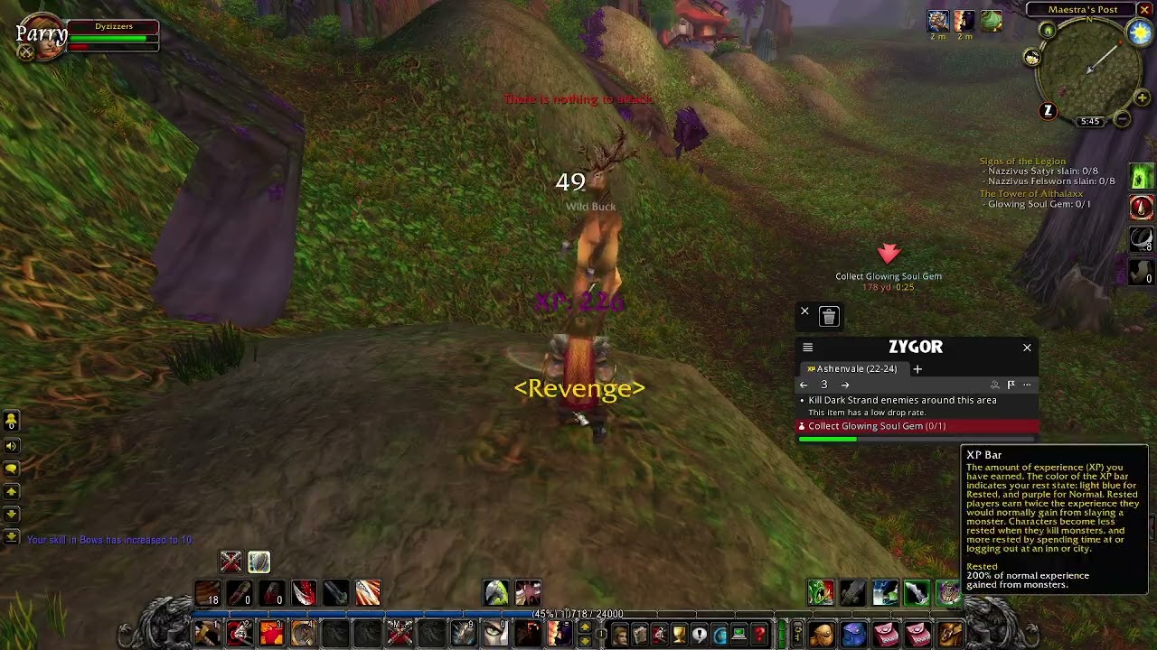22-23 Burning Crusade Prot Warrior Leveling - Ashenvale (Anniversary Realms 2026) Dyzizzers
