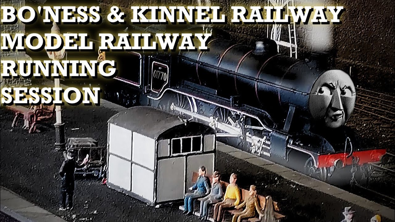 Model railway layout session at the Bo'ness & Kinnel Railway