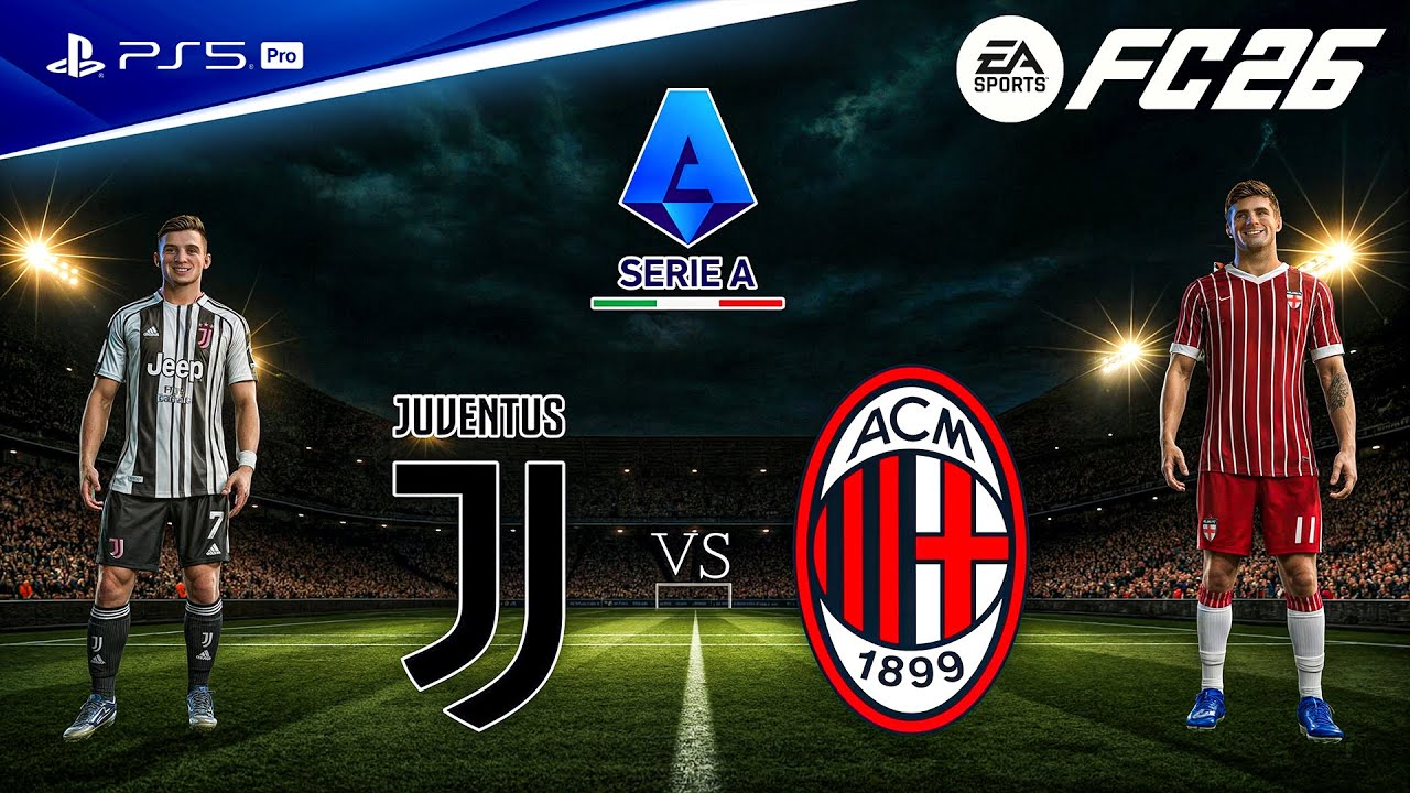 FC 26 - Juventus vs. AC Milan - Serie A 25/26 Full Match | PS5™ Pro [4K60]