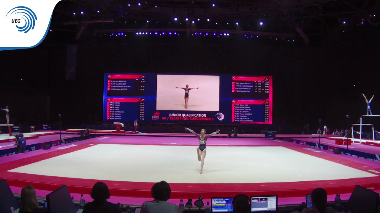 Mathilde BENTSEN (DEN) - 2018 Artistic Gymnastics Europeans, junior qualification floor