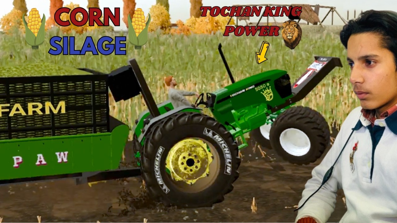💥Tochan King Tractor Power | Corn Ki Khati 🌽 Tractor fs22 Gameplay 🚜 #like #fs22 #viralvideo #gaming
