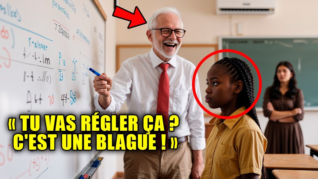 Prof de MATH met un élève NOIR au défi de résoudre ce PROBLÈME et est STUPÉFAIT lorsqu'il y parvient