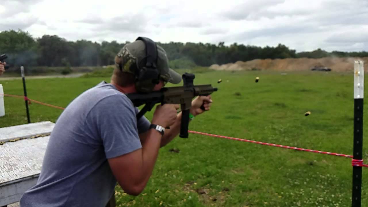 Full Auto AR9 at NFA Review Shoot