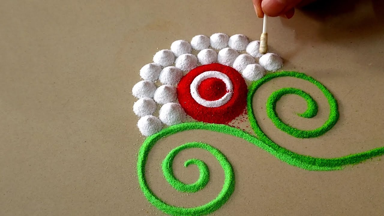 simple Rangoli Designs | Relaxing Videos | Satisfying Sand Videos | Top Rangolis