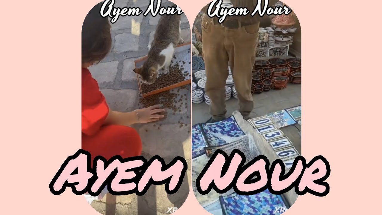 Ayem Nour et son fils journ&eacute;e au souk Tunisien 😊🤗