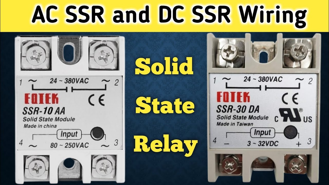 AC SSR and DC SSR Connection Diagram | SSR Relay Wiring Diagram | Wiring With Rathore ❤️