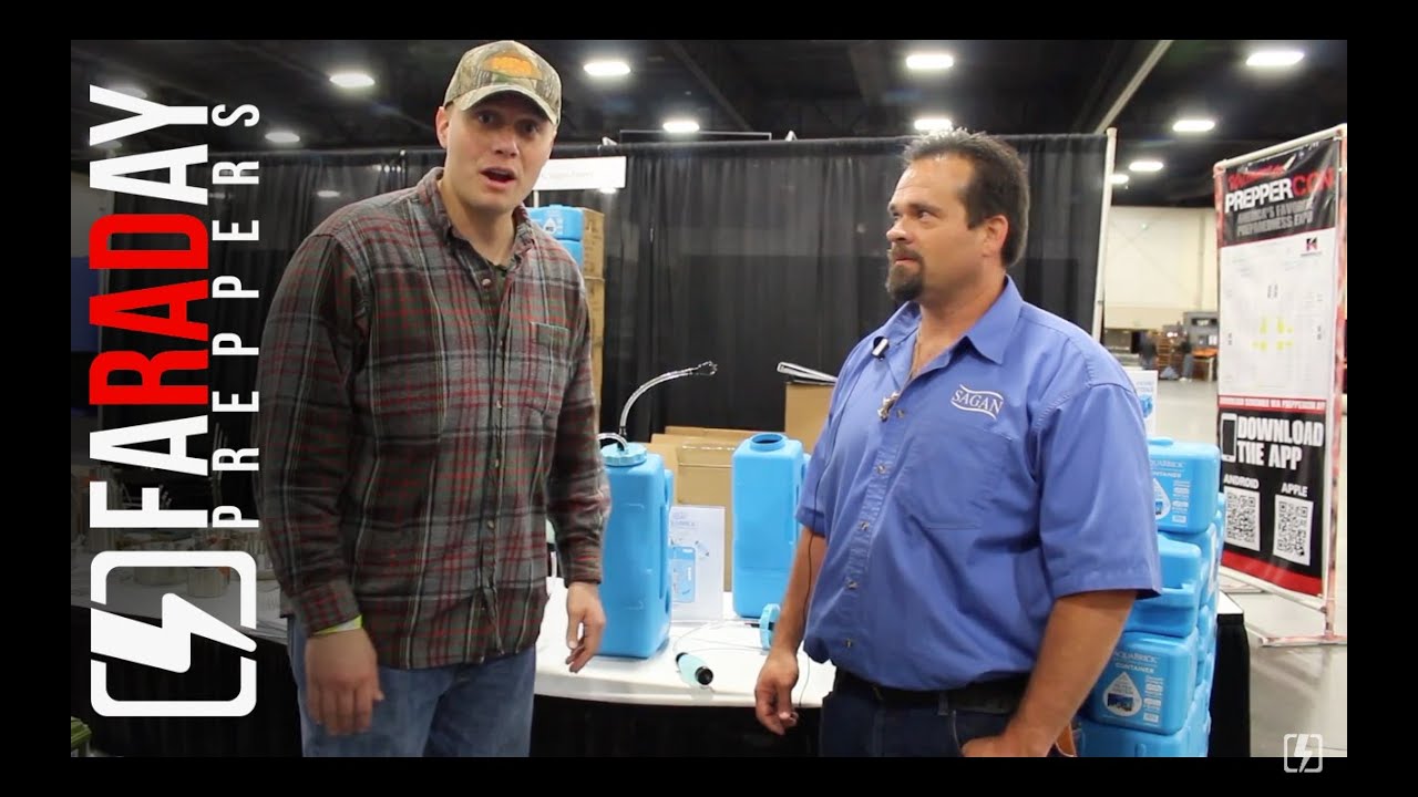 Sagan Filters with Inventor of AquaBrick Dennis Clements at Preppercon 2016 | Faraday Preppers