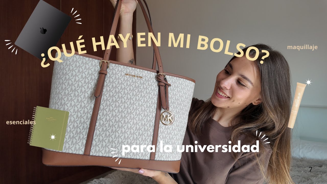 QUÉ HAY EN MI BOLSO PARA IR A LA UNIVERSIDAD *realista I make-up, agenda, imprescindibles...