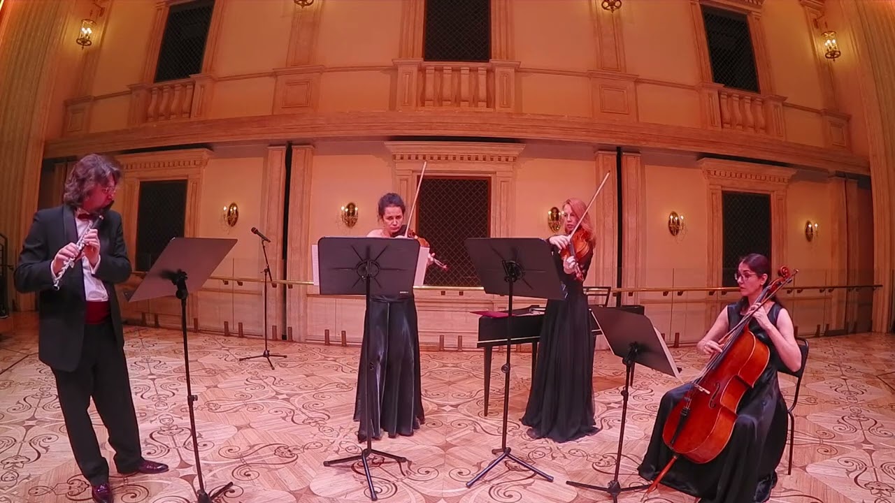Вольфганг Амадей Моцарт. Квартет для флейты, скрипки, альта и виолончели ре мажор, KV 285