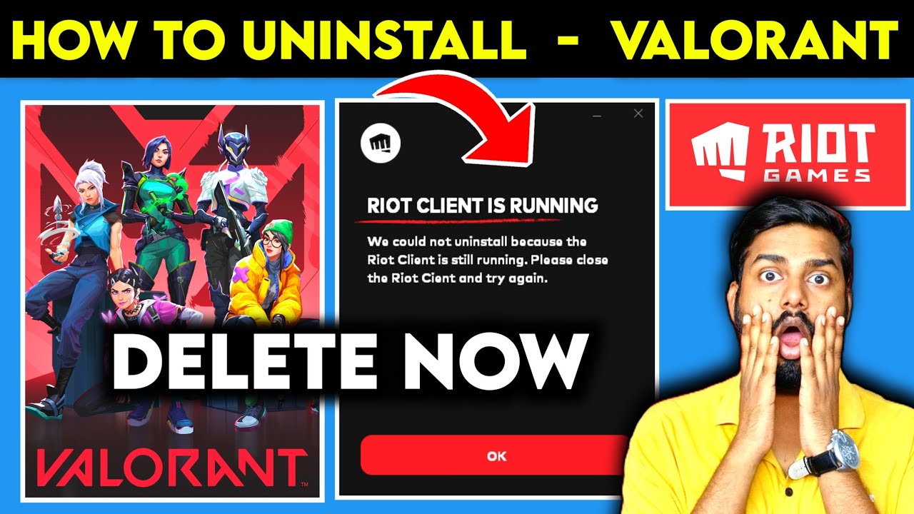 HOW TO UNINSTALL VALORANT GAME & RIOT GAMES | HOW TO DELETE VALORANT FROM PC
