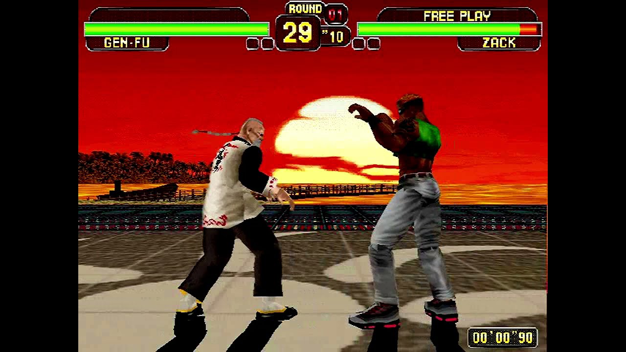 Dead or Alive (Arcade/M2) Playthrough as Gen Fu
