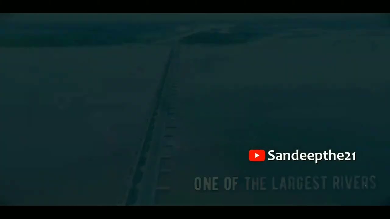 Koshi Barrage Bhimnagar Drone View Koshi Barrage Nepal