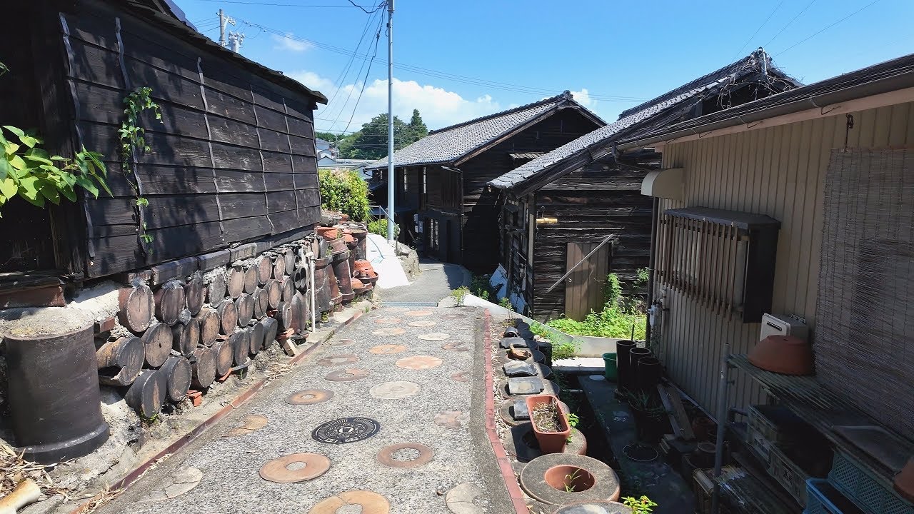 常滑 やきもの散歩道を散歩 愛知【4K愛知街歩き】Japan countryside walking tour 4K/Tokoname,Aichi,Yakimono Sanpomichi