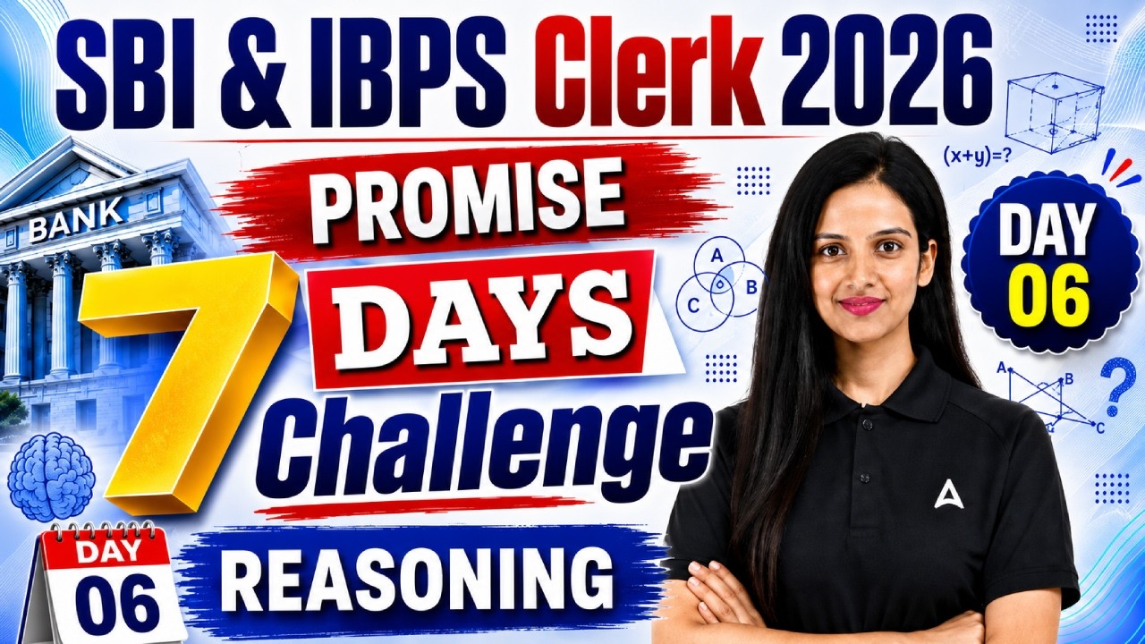 SBI & IBPS Clerk Reasoning 2026 | 7 Days Challenge for Bank Clerk Reasoning 2026 | By Sona Sharma