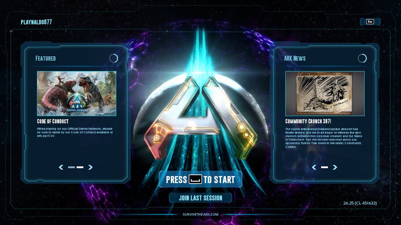 ARK ACENDED AO VIVO