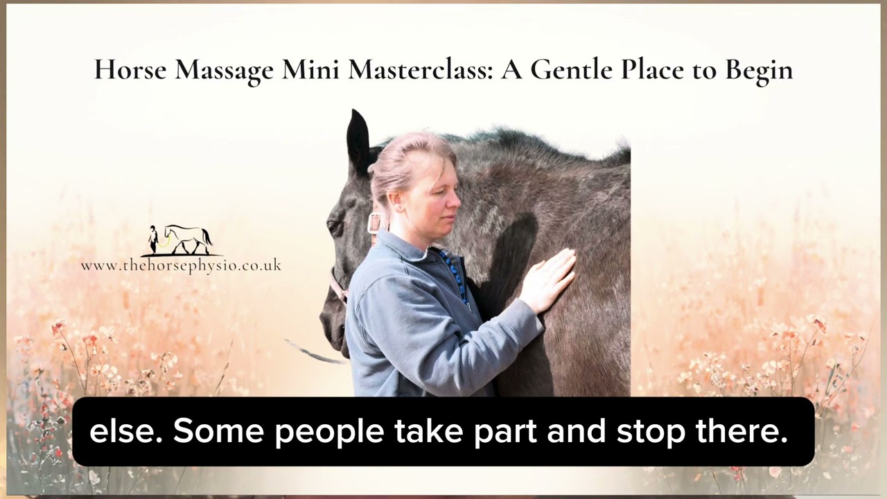 Horse Massage Mini Masterclass: A gentle place to begin