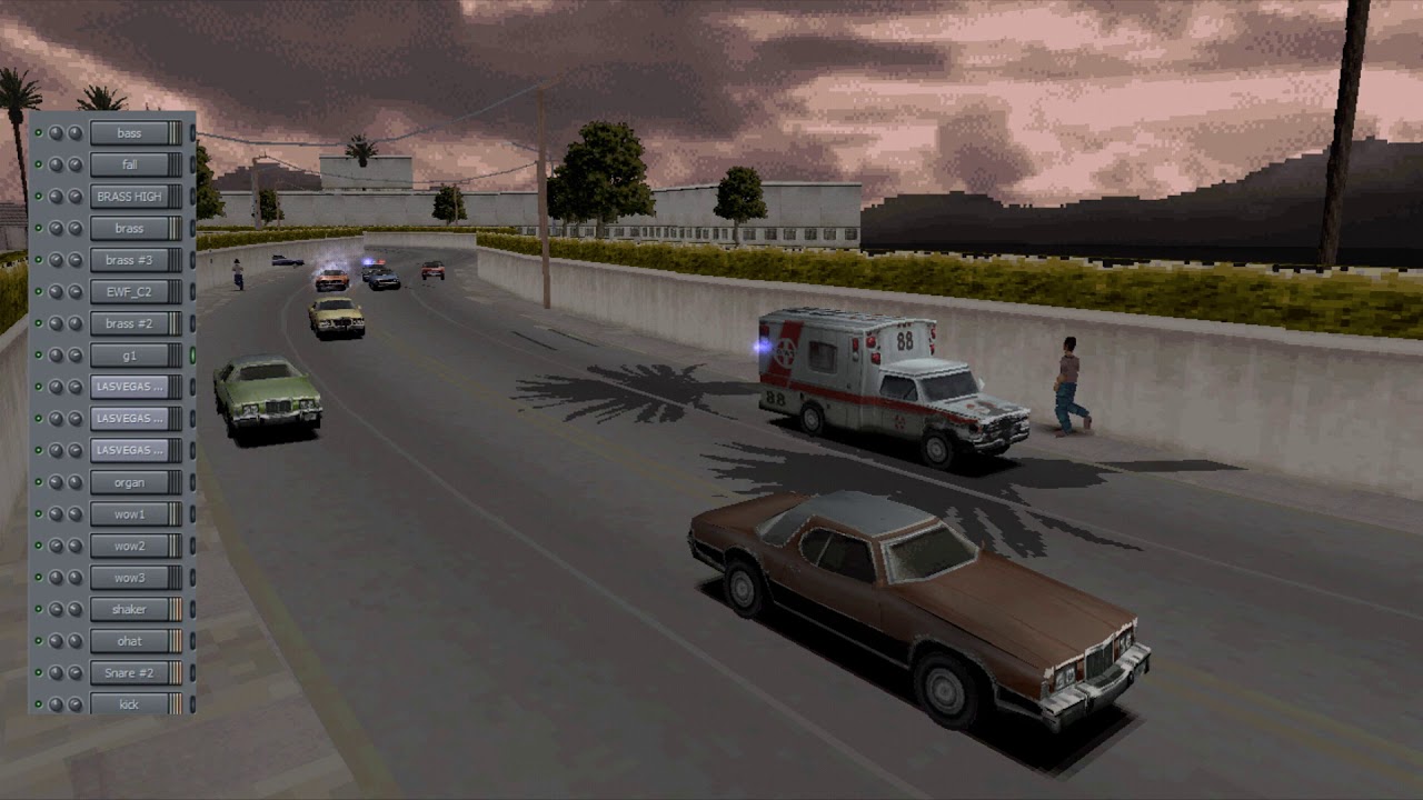 Driver 2 Music - Las Vegas at Day Chase Re-master (PS1 version fanmade)