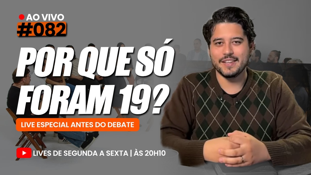 Live especial ANTES do debate contra 19 protestantes | #082 - 09/02/2026