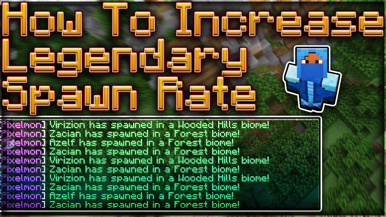 How To INCREASE Legendary Spawn Rate For Pixelmon REFORGED!
