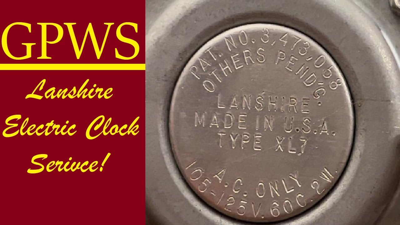 Lanshire Electric Clock From The Late 1960's (Part 1) (I misread it as 