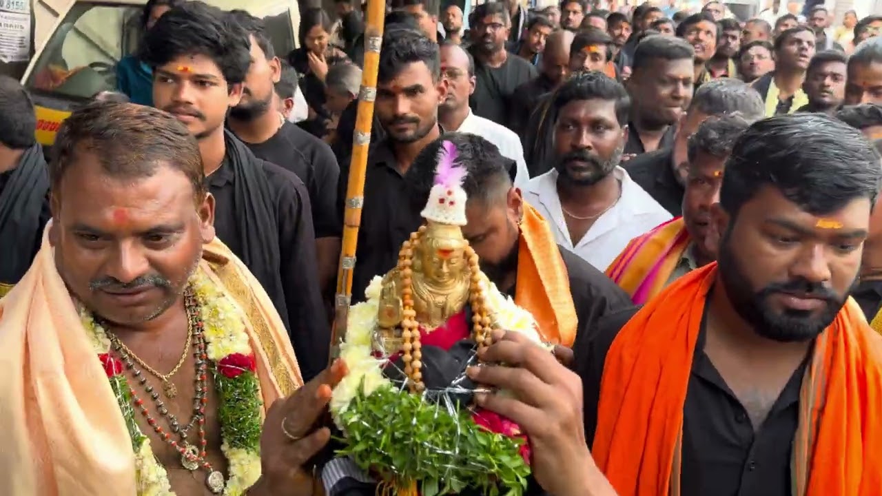 Shri Shabari Girisha maha padayatra day”1 Begumpet shri ramalingeshwara swamy temple to Shamshabad’🙏