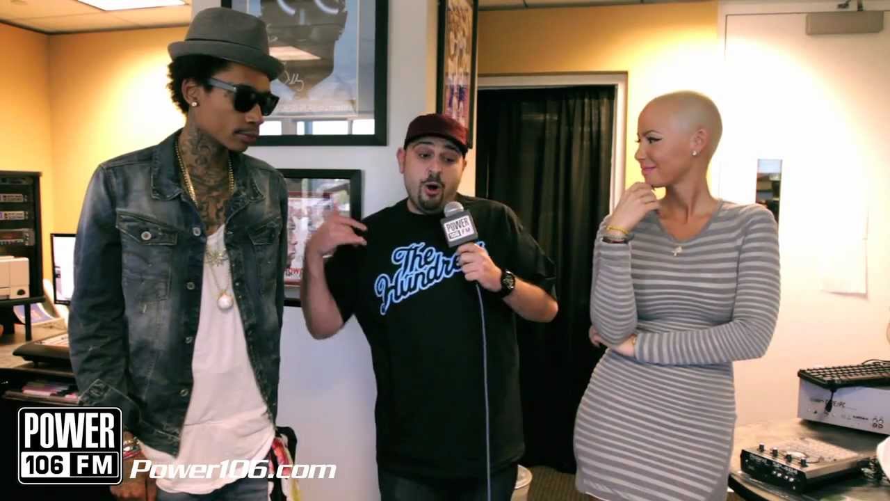 Wiz Khalifa and Amber Rose interview at Power 106 w/ DJ Vick One 2012