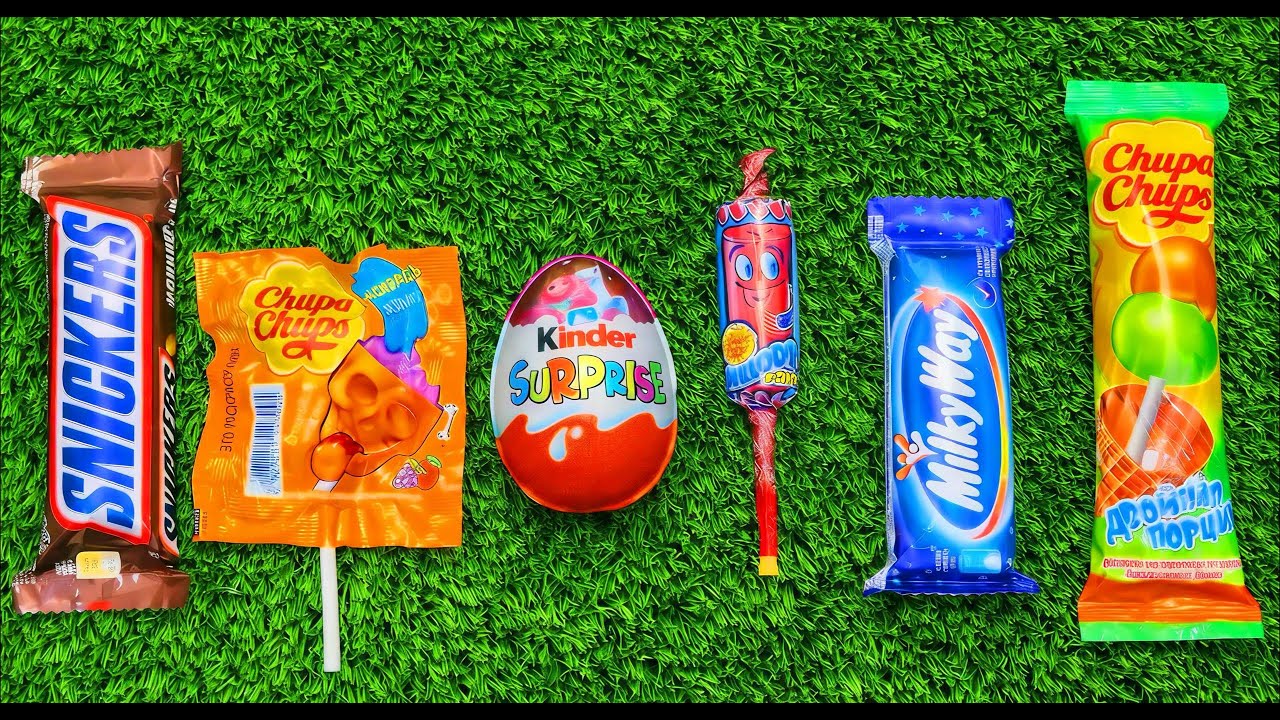 ASMR Most Popular Candys / some lots of colorful rainbow lollipop candy / unpackingchocolate eat