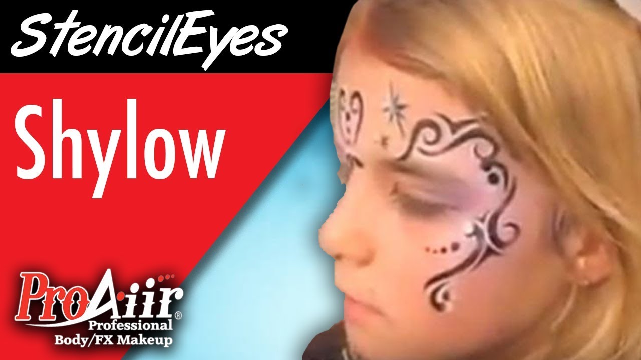 Airbrush Facepainting with StencilEyes: Shylow